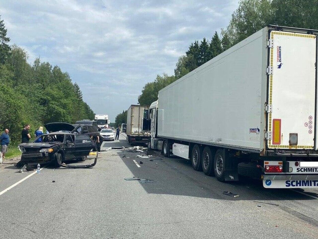 В Подмосковье грузовик спровоцировал крупное ДТП, есть пострадавшие - РИА  Новости, 31.05.2024