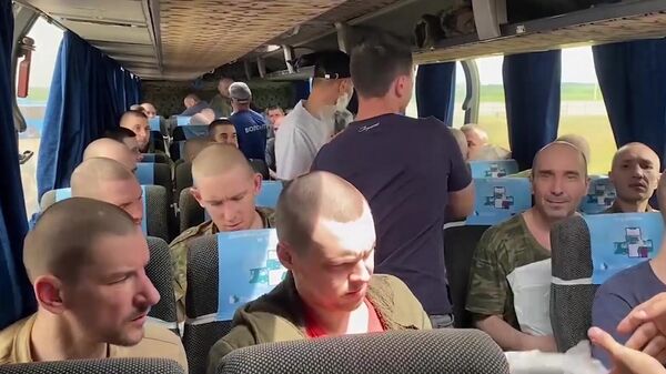 Российские военнослужащие, возвращенные из украинского плена
