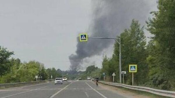 Пожар в административном здании в Новокуйбышевске