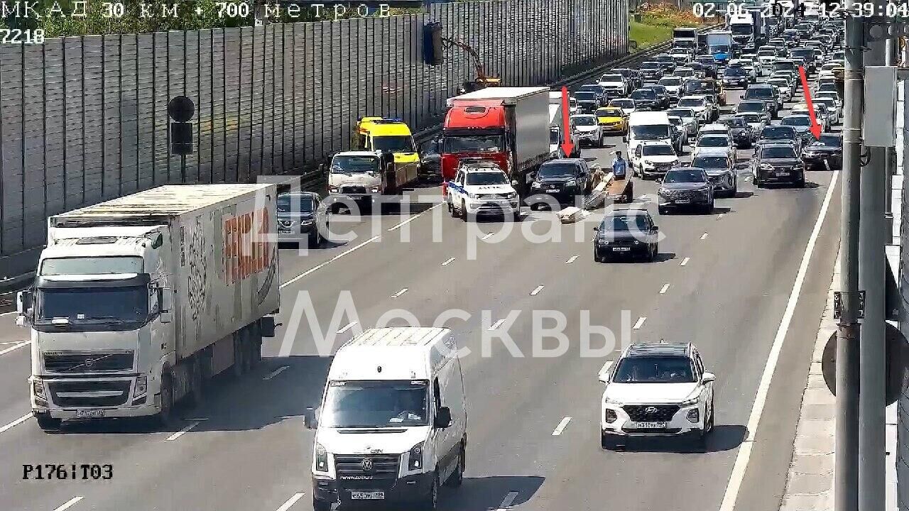 На внешней стороне 31-го километра МКАД произошло ДТП - РИА Новости,  02.06.2024