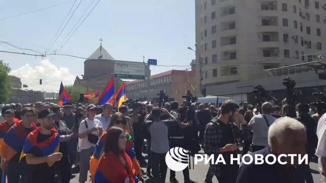 Акция протеста с требованием отставки Пашиняна в Ереване