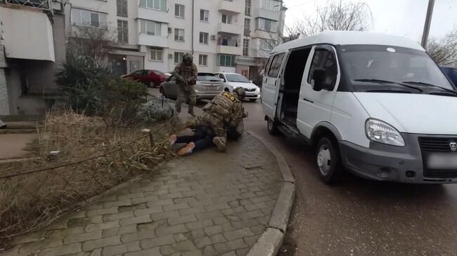 Задержание бывшего контрактника ВСУ. Кадр видео