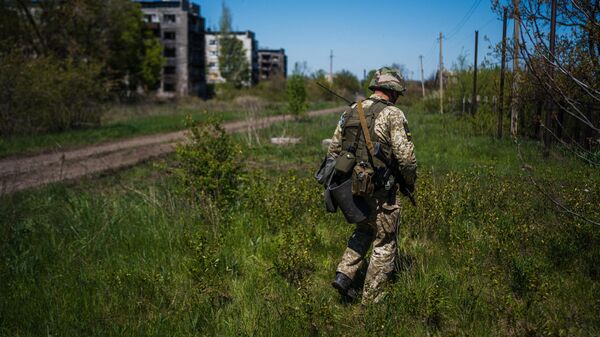Украинский военный в Часовом Яре