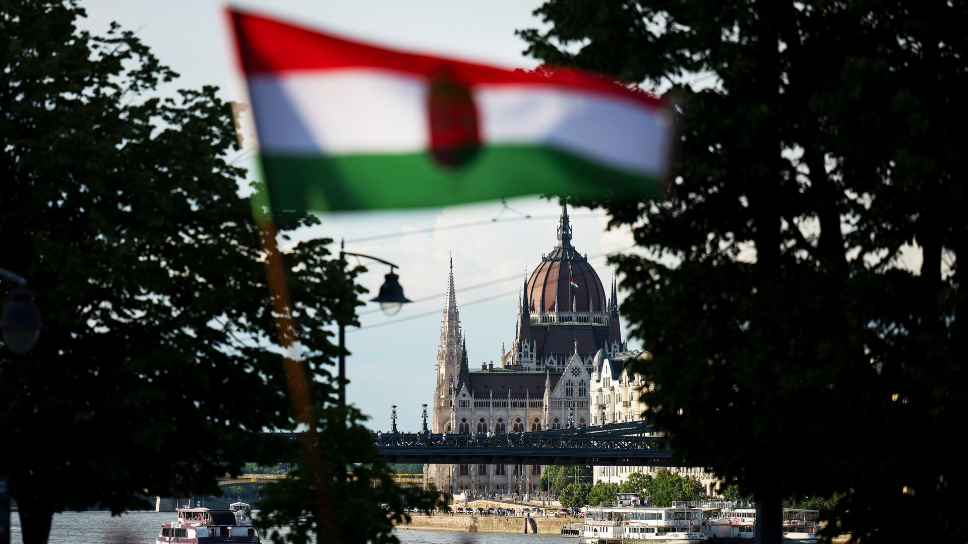Флаг Венгрии в Будапеште - РИА Новости, 1920, 05.06.2024