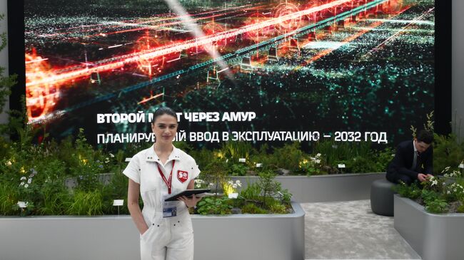 Стенд РЖД на ПМЭФ-2024