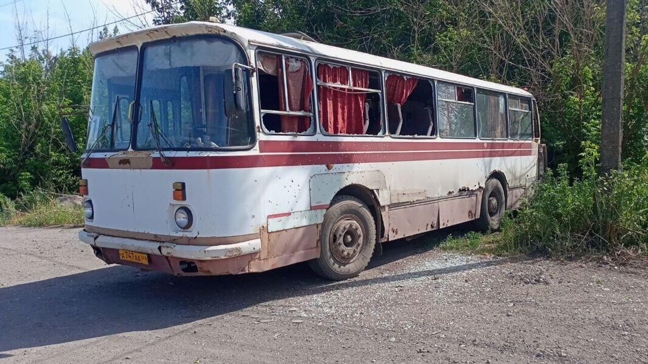 В Горловке поврежден автобус при атаке дрона - РИА Новости, 05.06.2024