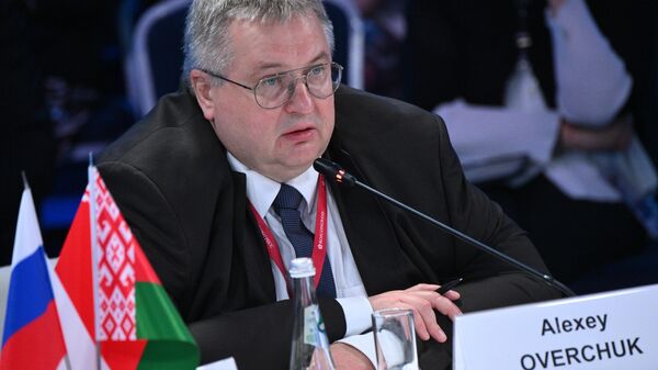 Заместитель председателя правительства РФ Алексей Оверчук на ПМЭФ-2024