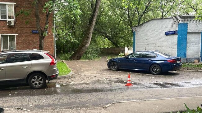 Место убийства мужчины на западе Москвы