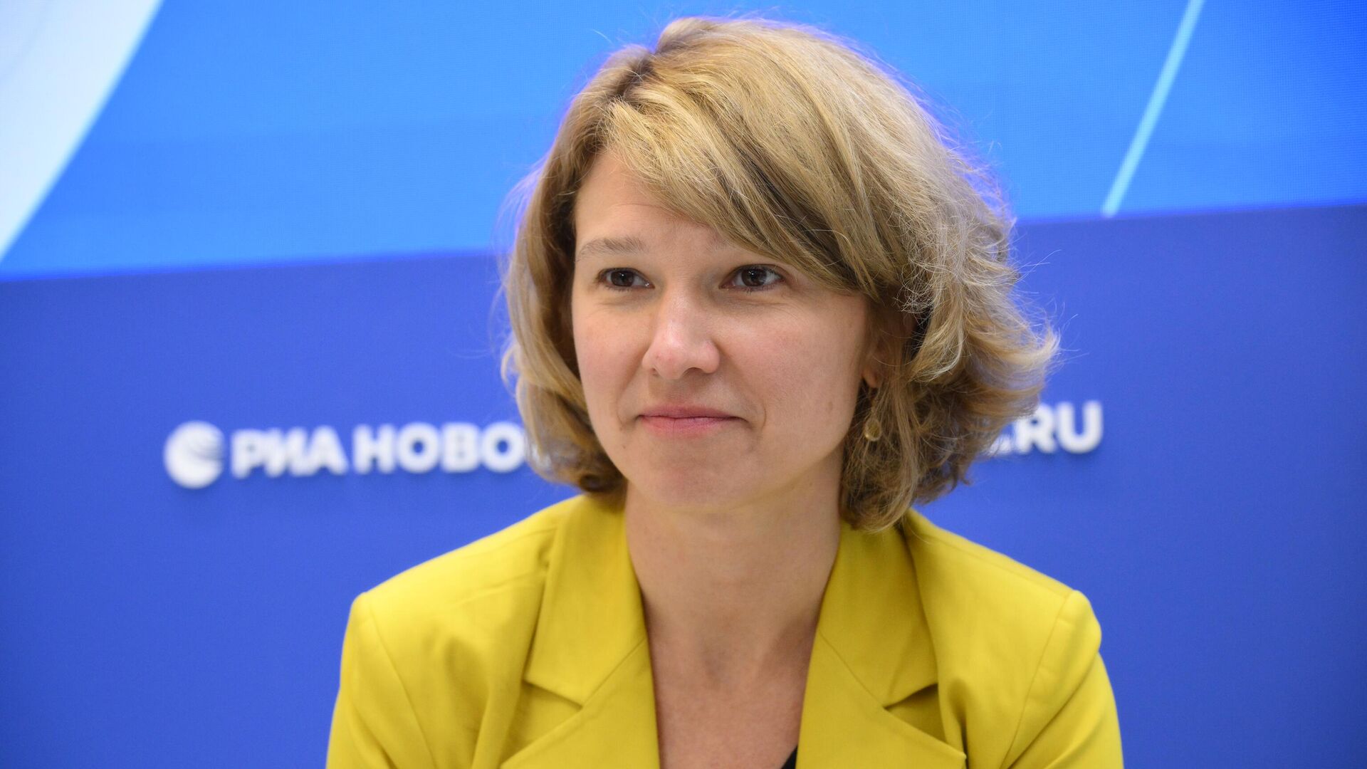 Оксана Лут на стенде РИА Новости на ПМЭФ-2024 - РИА Новости, 1920, 07.06.2024