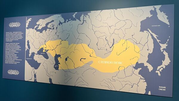 Карта-схема Великого степного пояса Евразии