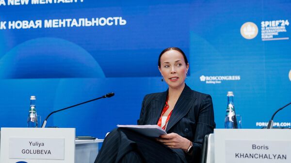 Заместитель генерального директора Газпром-Медиа Юлия Голубева