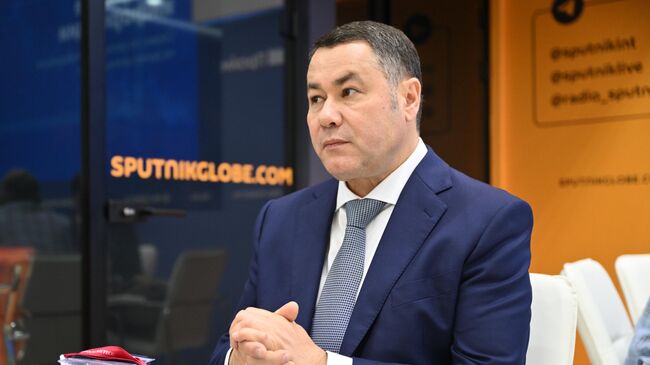 ПМЭФ-2024. Студия радио Sputnik. Губернатор Тверской области Игорь Руденя