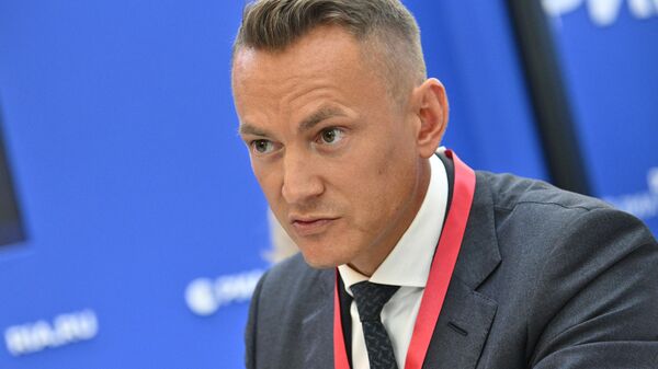 Генеральный директор компании Герофарм Петр Родионов на ПМЭФ-2024