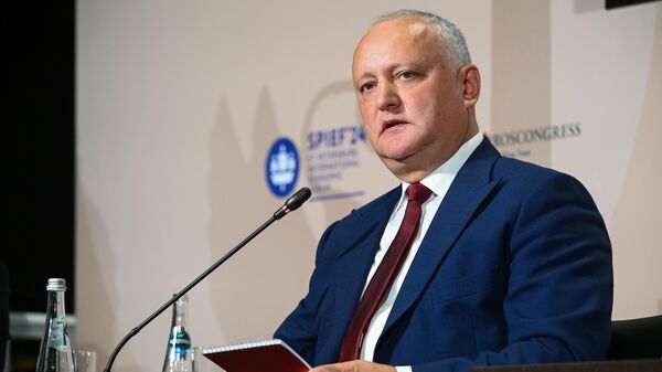 Экс-президент Молдавии Игорь Додон на ПМЭФ-2024