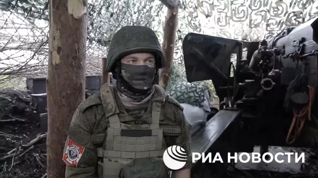Артиллерист российской группировки войск Север, действующей на Харьковском направлении