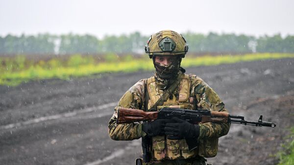 Военнослужащий ВС РФ в зоне проведения специальной военной операции
