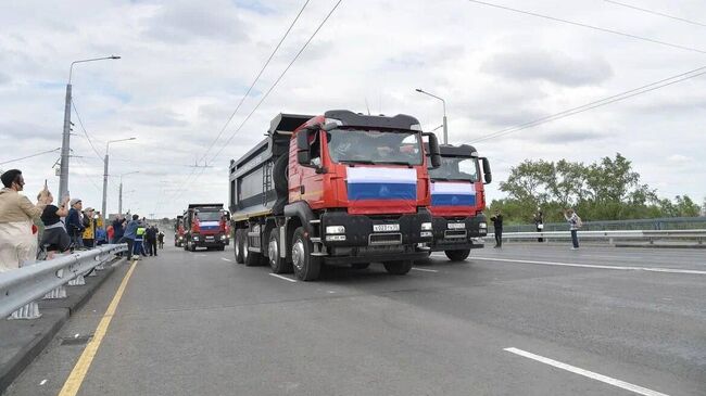 Церемония открытия Ленинградского моста в Омске после капитального ремонта