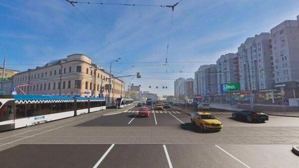 Проект устройства новой трамвайной линии и благоустройства улицы Сергия Радонежского