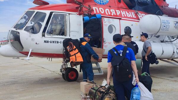 Служба спасения Якутии вылетает на место разлива нефти под селом Хоринцы в Олекминском районе