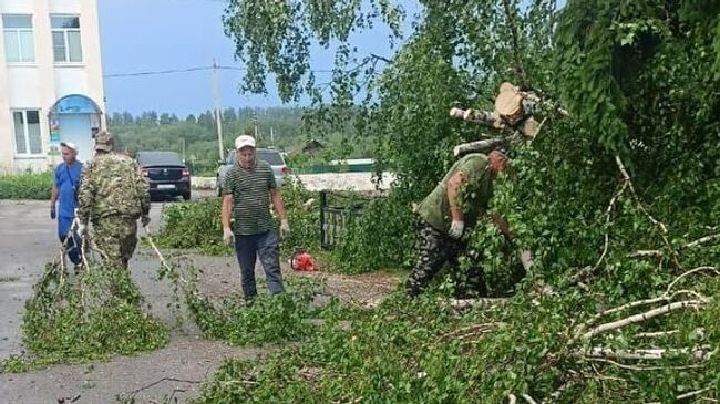 Последствия грозы в Саранске