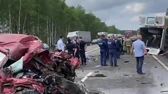 На месте ДТП в Шиловском районе Рязанской области