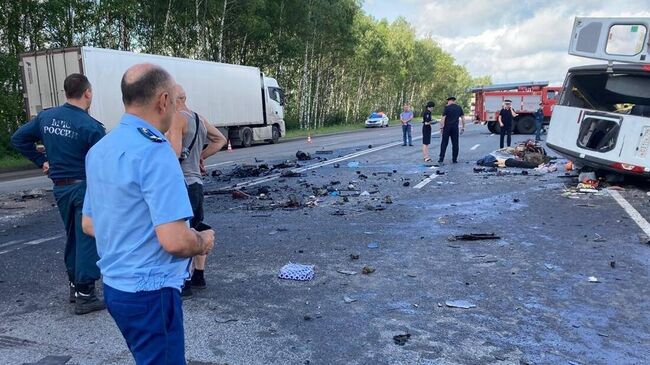 На месте ДТП в Шиловском районе Рязанской области