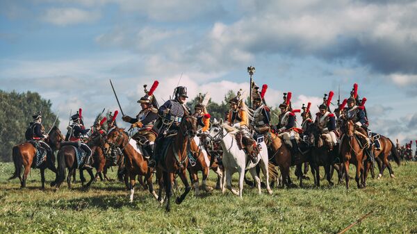 Атака французской кавалерии. 5-й Кирасирский полк