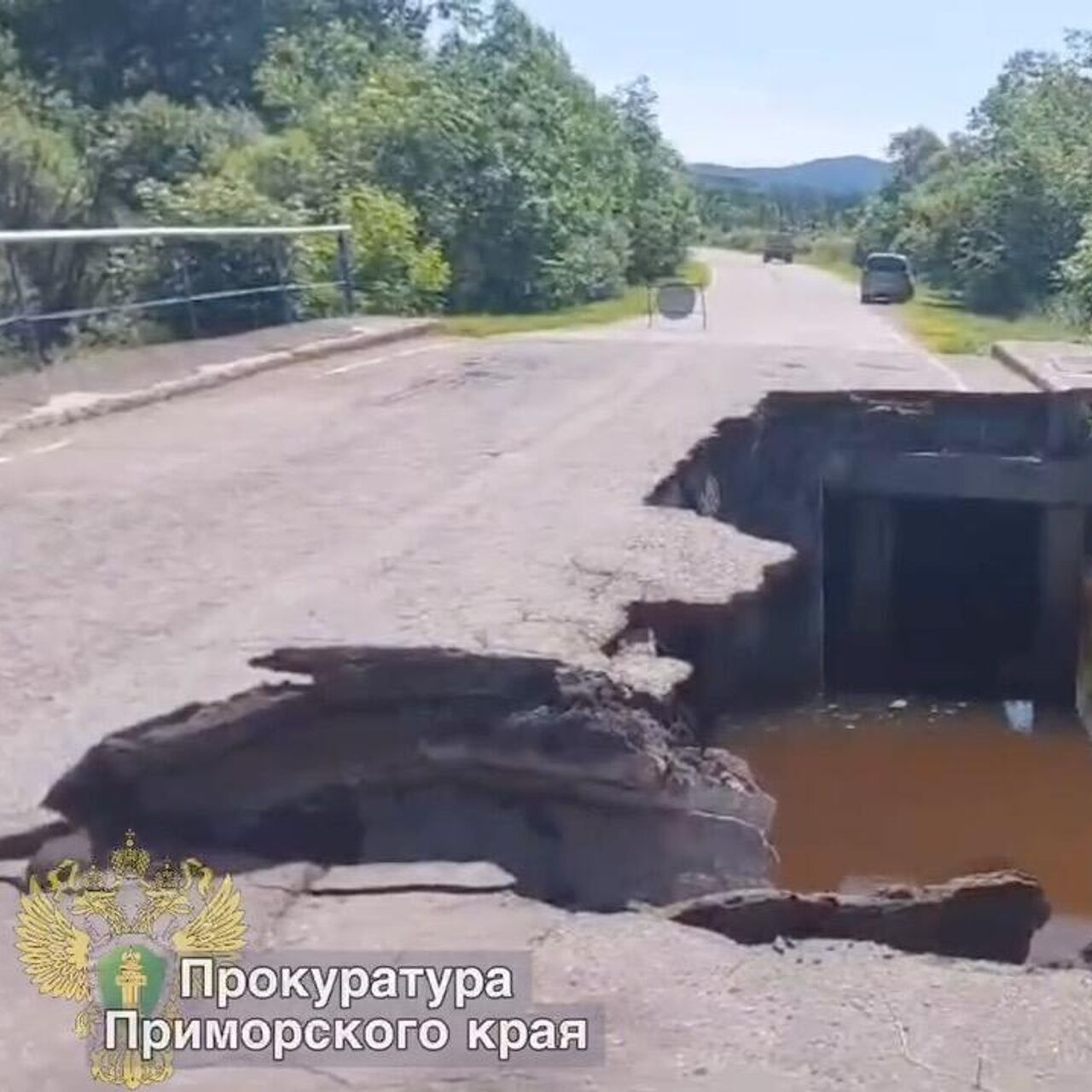 В Приморье обрушился мост через реку - РИА Новости, 19.06.2024