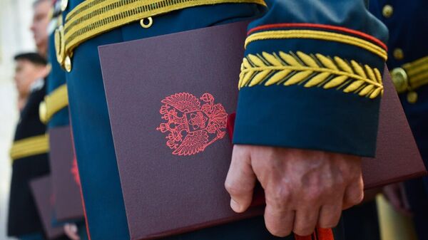 Торжественная церемония выпуска генералов и офицеров в Военной академии Генерального штаба 