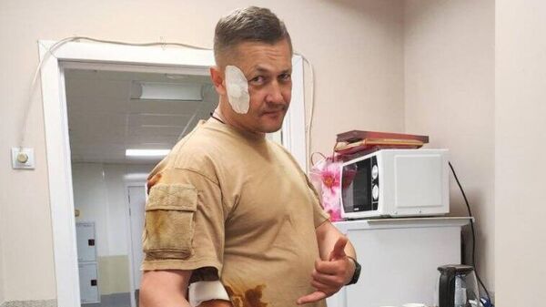 Ян Гагин, раненный под Донецком в результате атаки украинского дрона