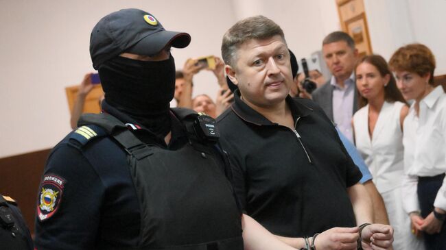 Бизнесмен Сергей Бородин в Басманном суде Москвы