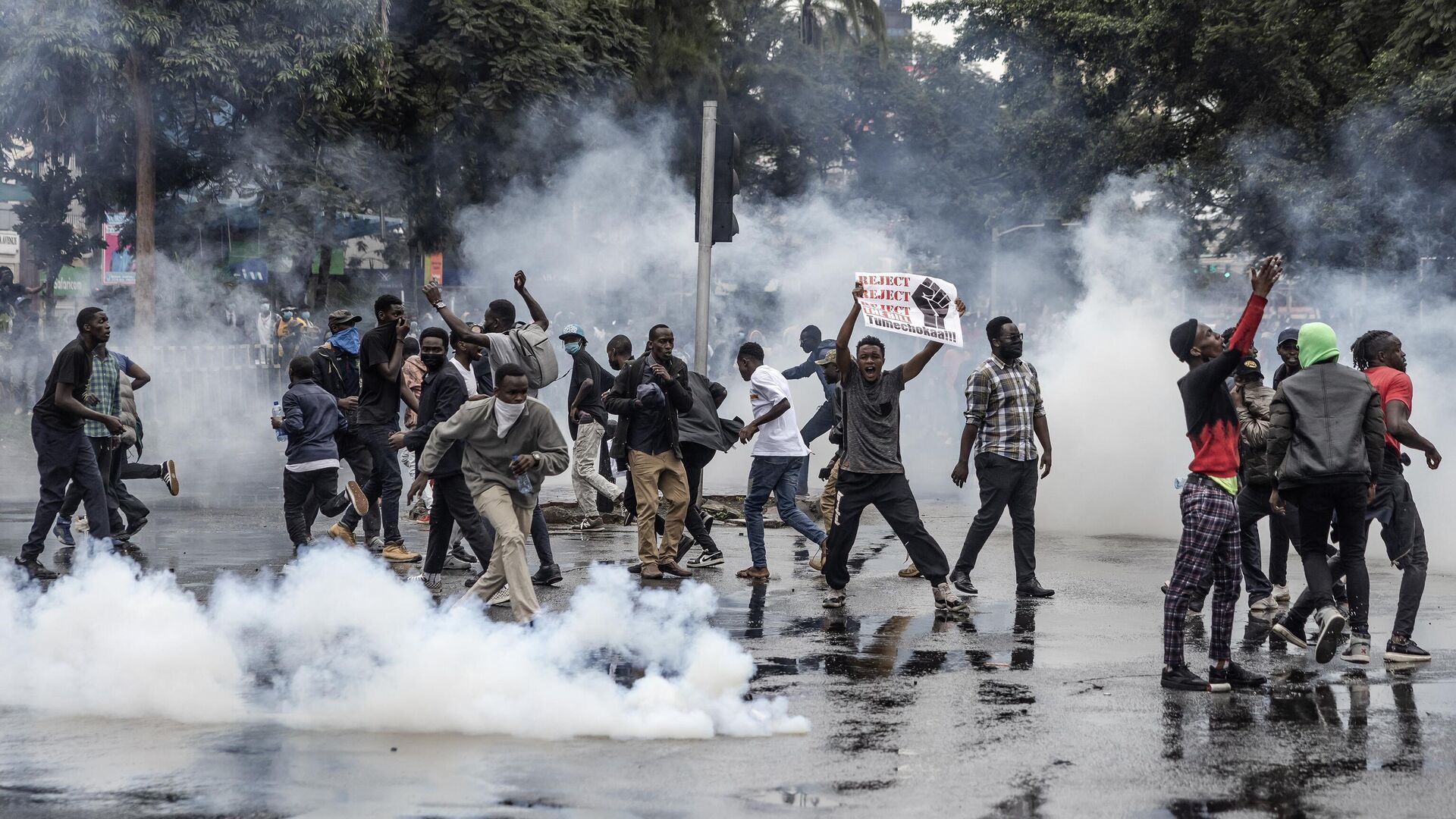 Протест против законопроекта о финансах в Найроби, Кения - РИА Новости, 1920, 21.06.2024