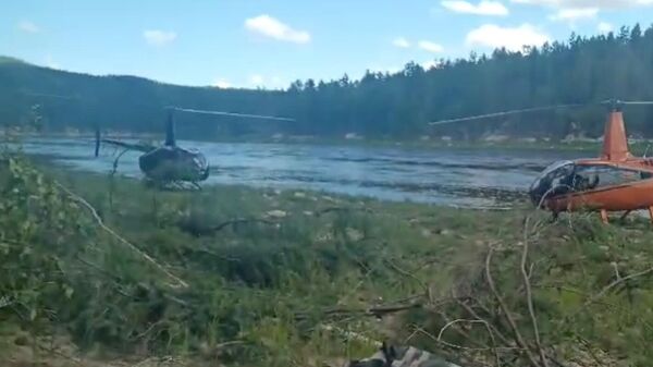 Поисковая операция в Амурской области, где вертолет Robinson R-66 потерпел крушение. 21 июня 2024