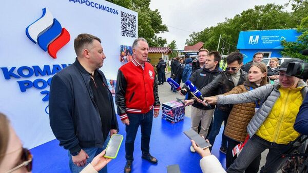 Президент ОКР Станислав Поздняков на Всероссийском олимпийском дне на Сахалине