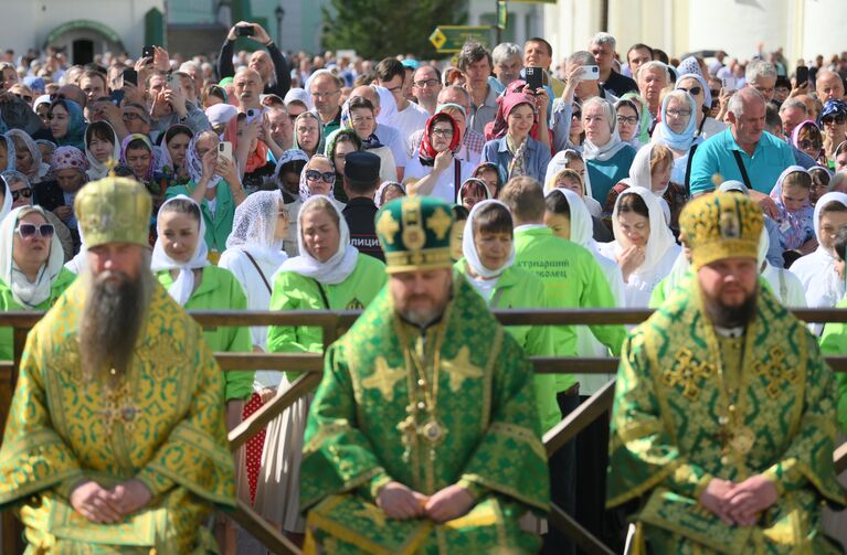 Патриаршее служение в праздник Святой Троицы в Свято-Троицкой Сергиевой лавре