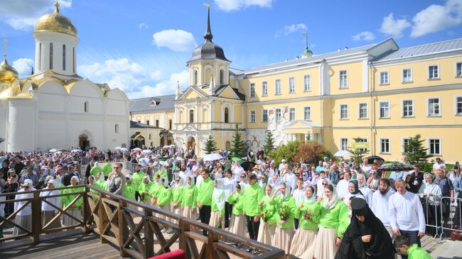 Патриаршее служение в праздник Святой Троицы в Свято-Троицкой Сергиевой лавре