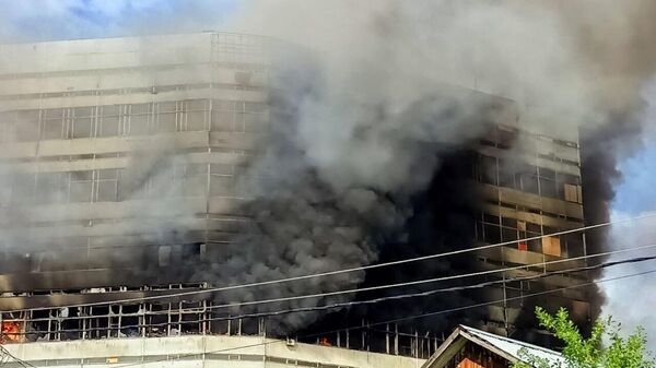 Пожар в НИИ Платан во Фрязино