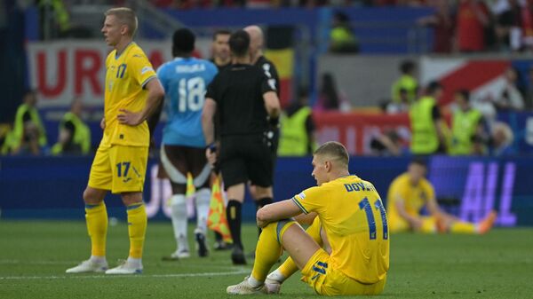 Эпизод матча Евро-2024 Украина - Бельгия