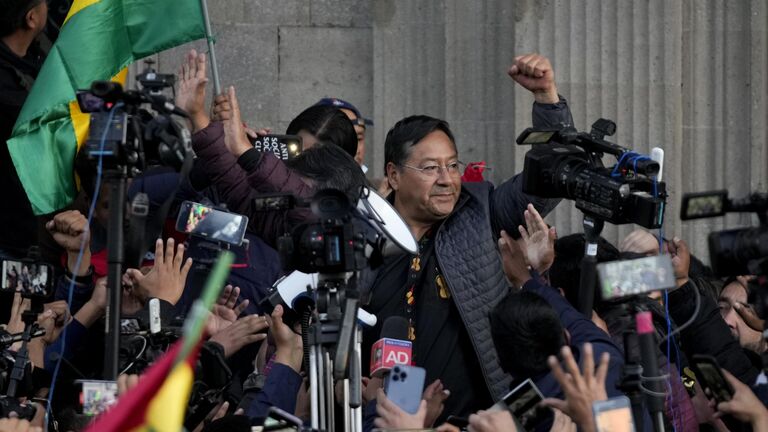 Президент Боливии Луис Арсе после попытки госпереворота