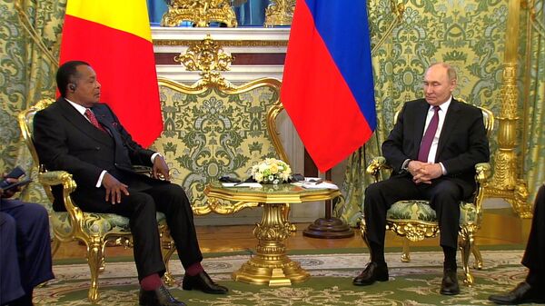 Встреча Владимира Путина с президентом Конго Сассу-Нгессо