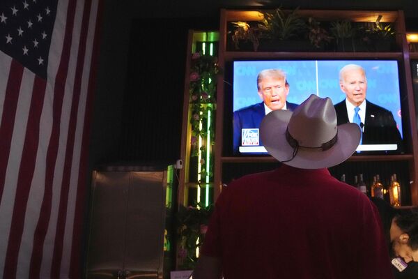 Телевизионные дебаты президента США Джо Байдена и его предшественника Дональда Трампа