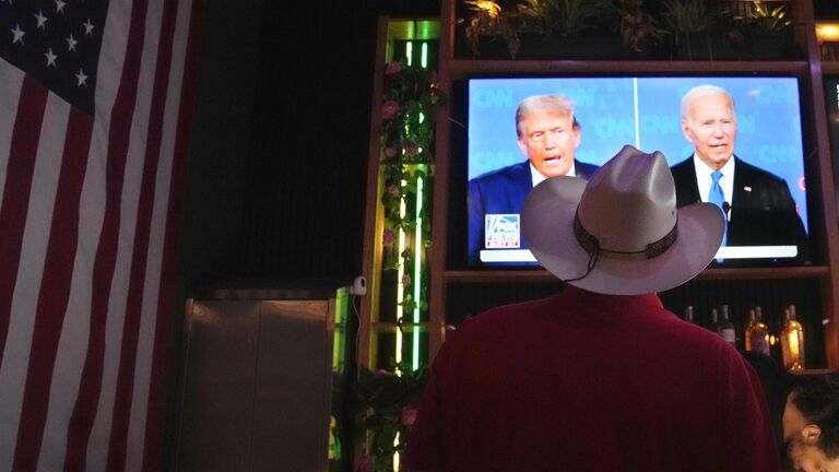 Телевизионные дебаты президента США Джо Байдена и его предшественника Дональда Трампа
