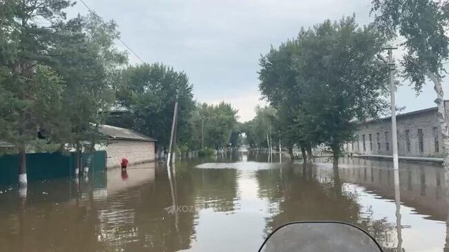 Последствия паводка в Дальнереченске Приморского края