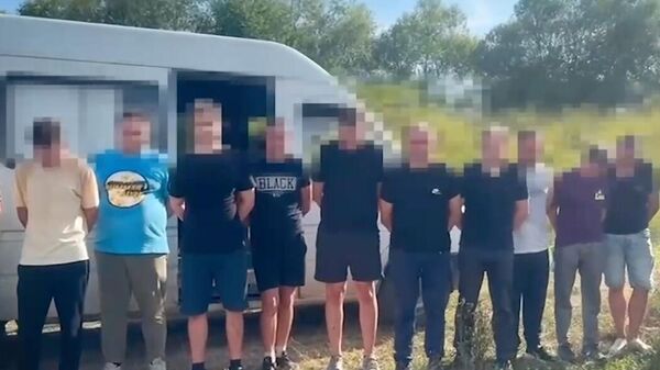 Мужчины, пытавшиеся нелегально покинуть Украину на границе с Венгрией