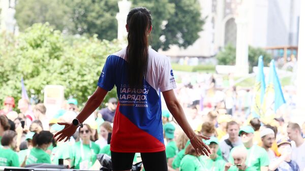 Выставка Россия. Финал Марафона зарядок на выставке Россия Выставка Россия. Финал Марафона зарядок на выставке Россия