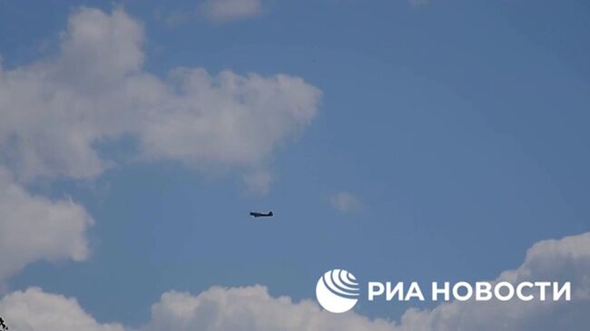 Полет учебного самолета ВСУ в Николаевской области