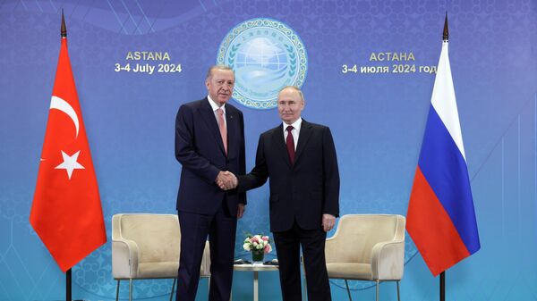 Новак раскрыл, какие вопросы обсуждали Путин и Эрдоган на встрече в Астане