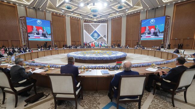 Заседание Совета глав государств-членов Шанхайской организации сотрудничества. 4 июля 2024