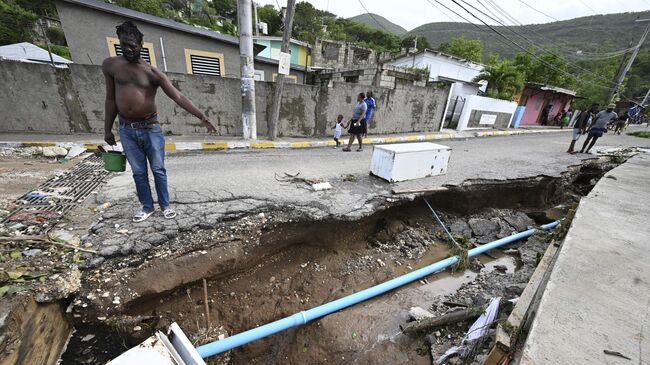 Последствия урагана Берил на острове Ямайка. 4 июля 2024