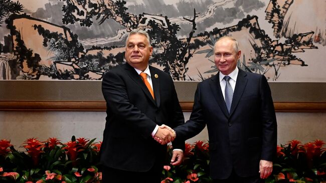 Встреча Владимира Путина и Виктора Орбана